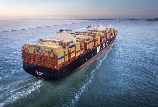 MSC Sixin (built 2019) 23,656 TEU