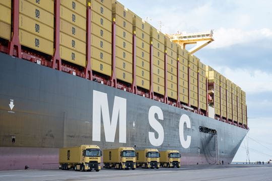 MSC Nicola Mastro at Bremerhaven port